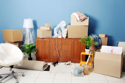 Man With A Van Romford staff preparing items safely for loading