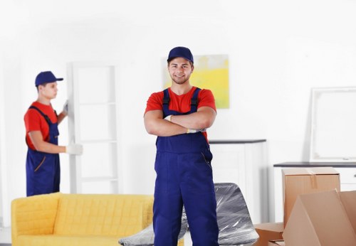 Local house movers preparing a Romford home removal