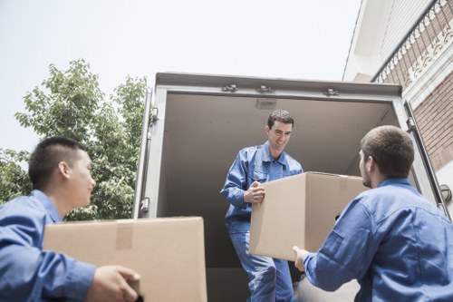 Local van service helping with a house move in Romford