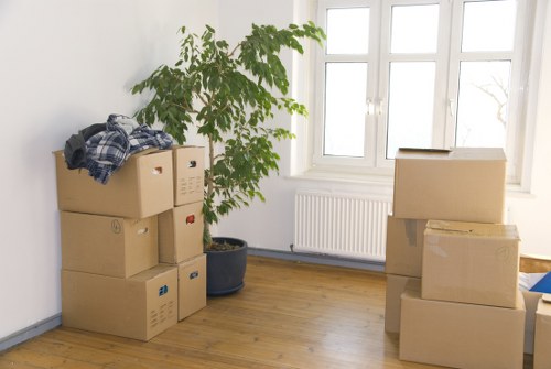 Careful loading of household furniture for a local move