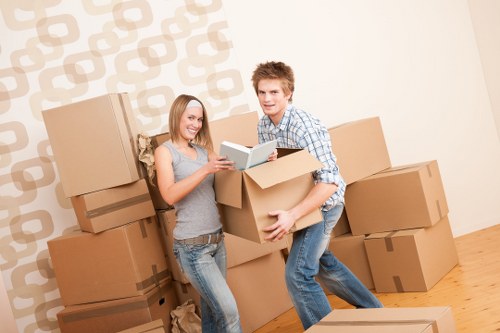 Careful loading of household furniture for a Romford removal